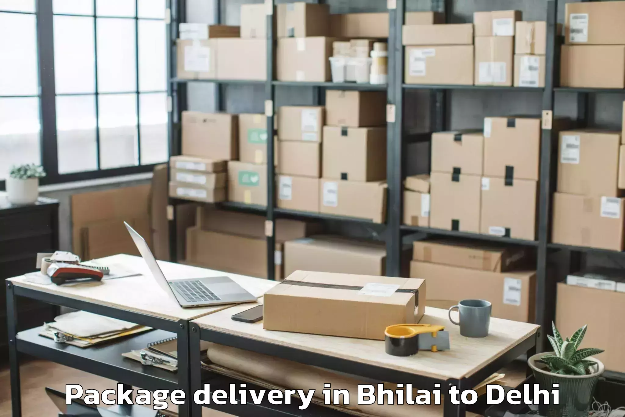 Book Bhilai to Flatted Factory Complex Okhla Package Delivery Online